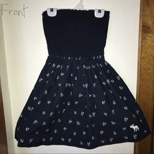 A&F Navy Blue Tube Top dress